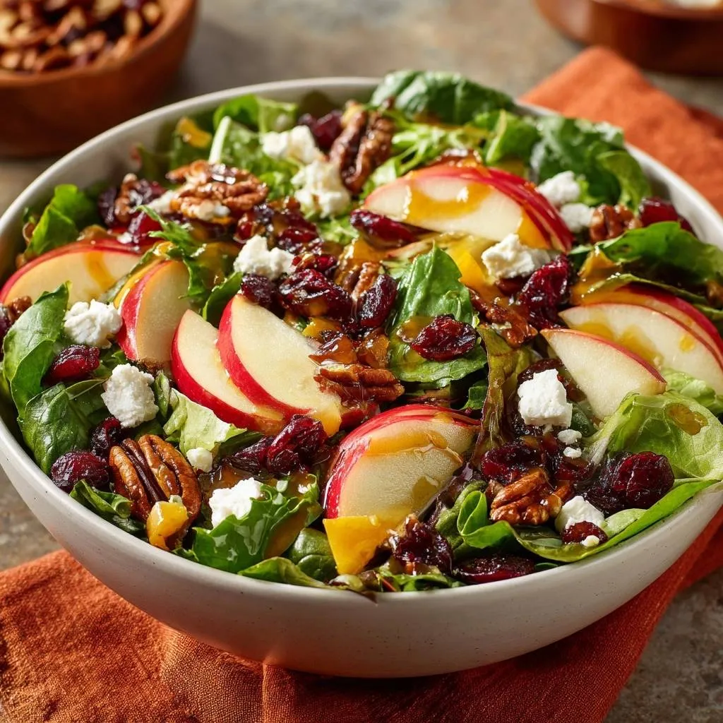 Apple Cranberry Pecan Feta Salad: Crisp Apples Guaranteed - recipe image