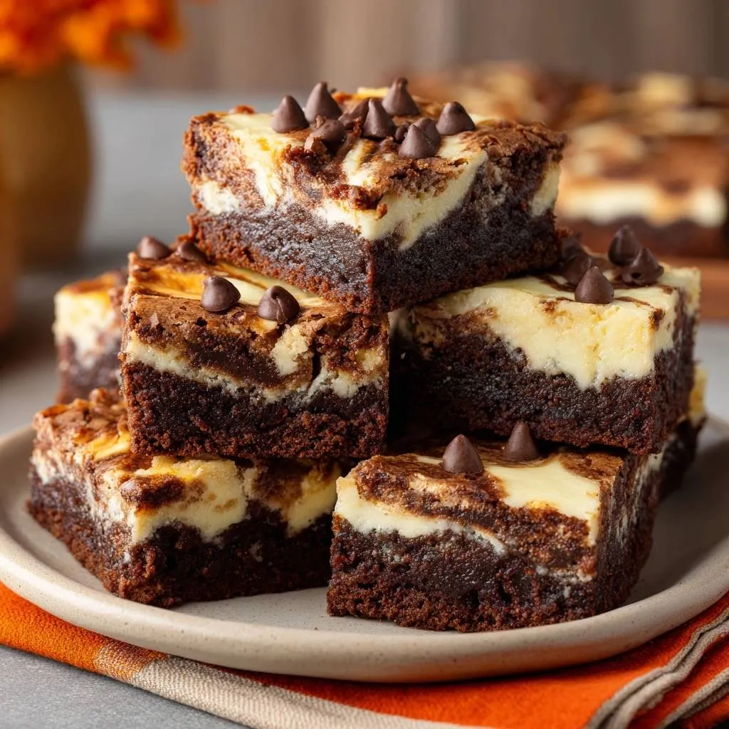 Cheesecake Swirl Brownies with Flawless Texture - recipe image