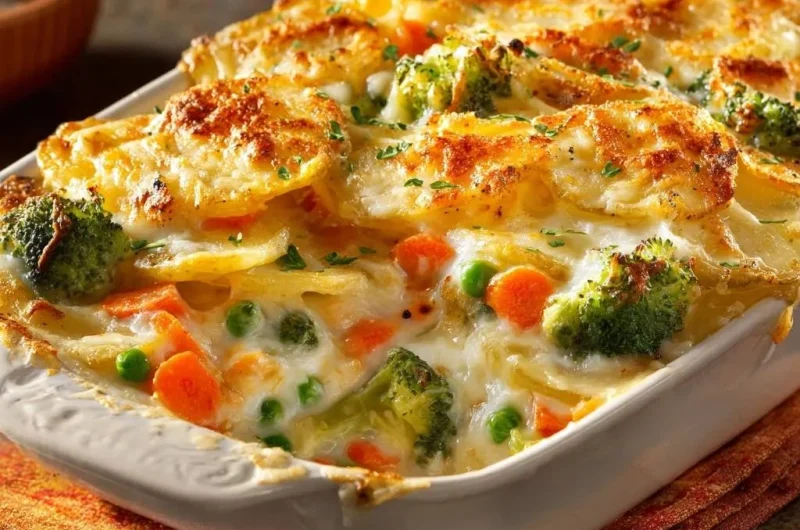Cheesy Potato Vegetable Casserole
