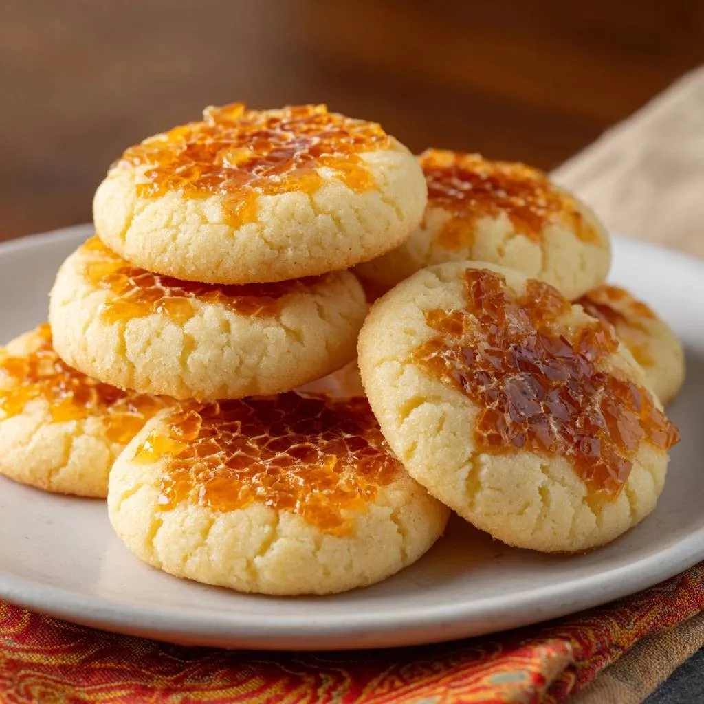 3-Ingredient Coconut Brûlée Patties with Crackly Crust shown in a close-up view highlighting their textured topping.