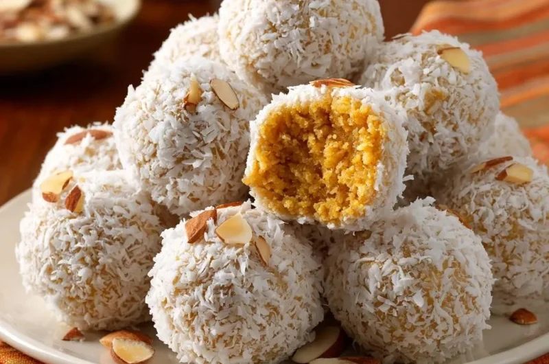 Coconut Carrot Laddoos