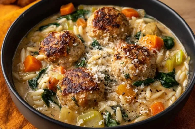 Meatball Orzo Soup