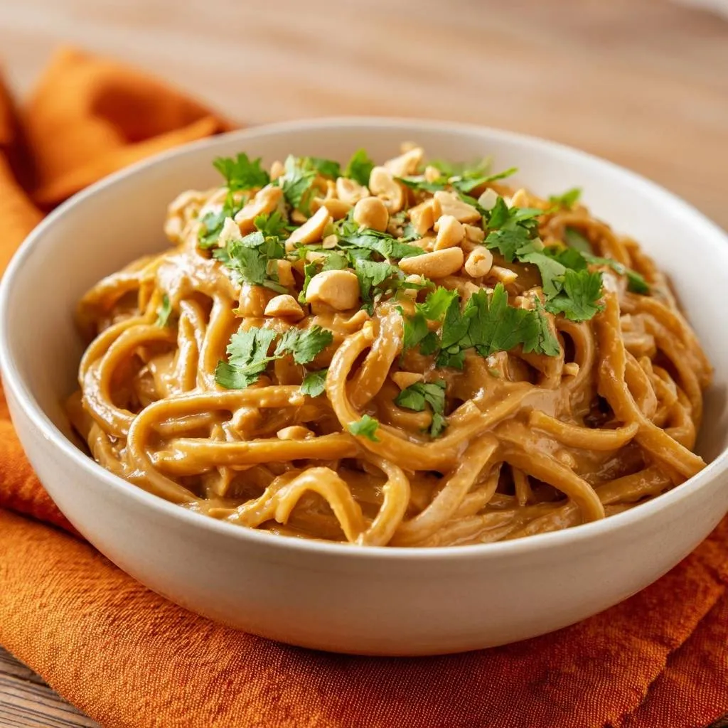 Creamy Peanut Noodles with Silky Emulsified Sauce - recipe image