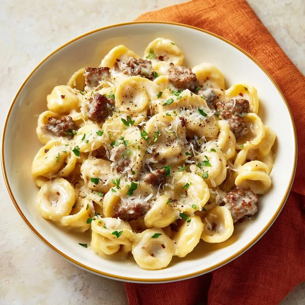Creamy Sausage Orecchiette: Silky Sauce Mastery - recipe image