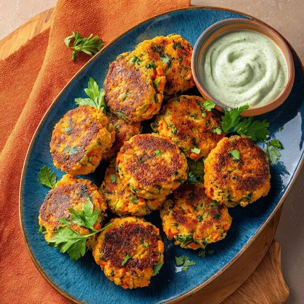 Crispy Carrot Parsley Fritters: Golden Crunch Mastery - recipe image