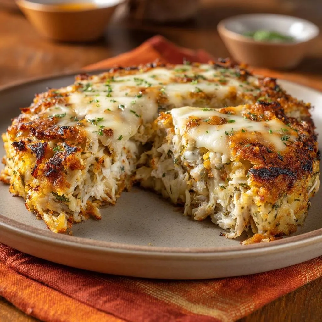 Crispy Cheesy Crab Rice Cakes - recipe image