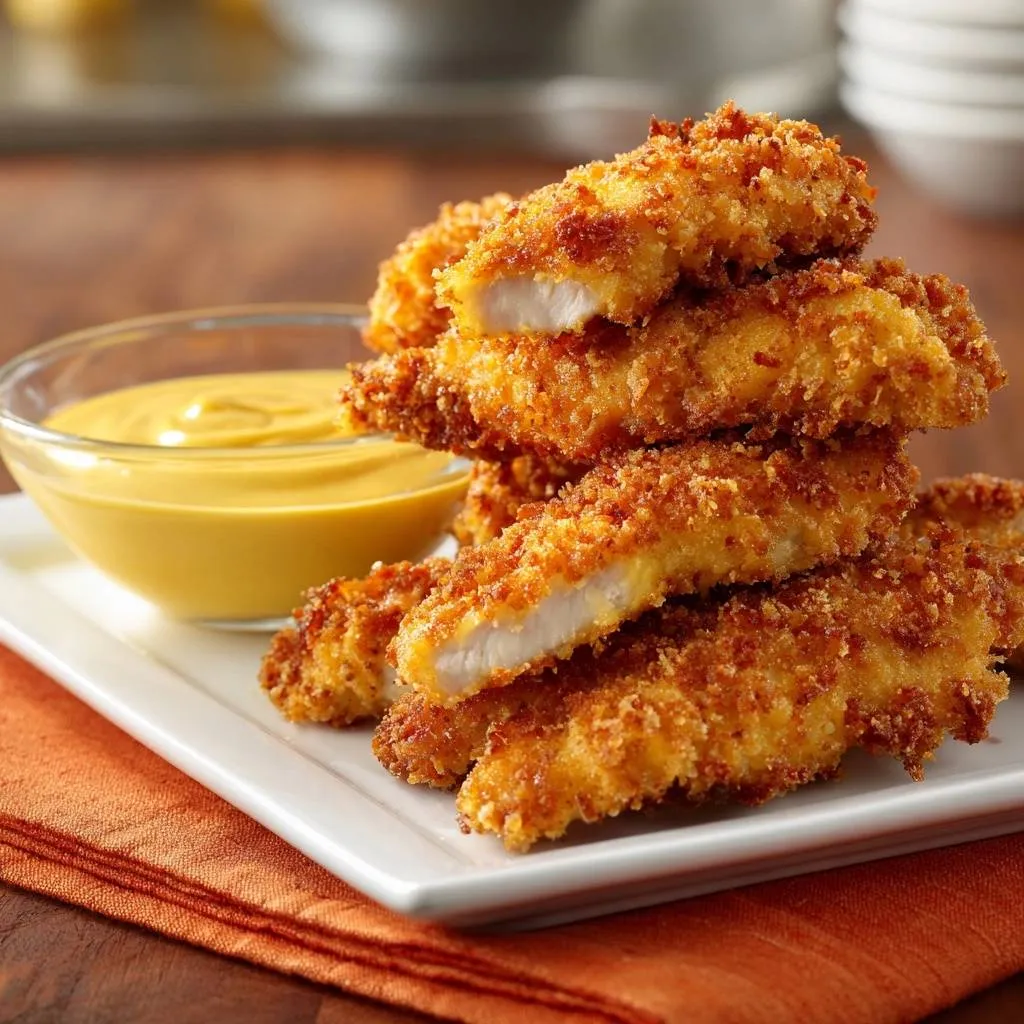 Crispy Chicken Tenders: Foolproof Double-Dip Method - recipe image