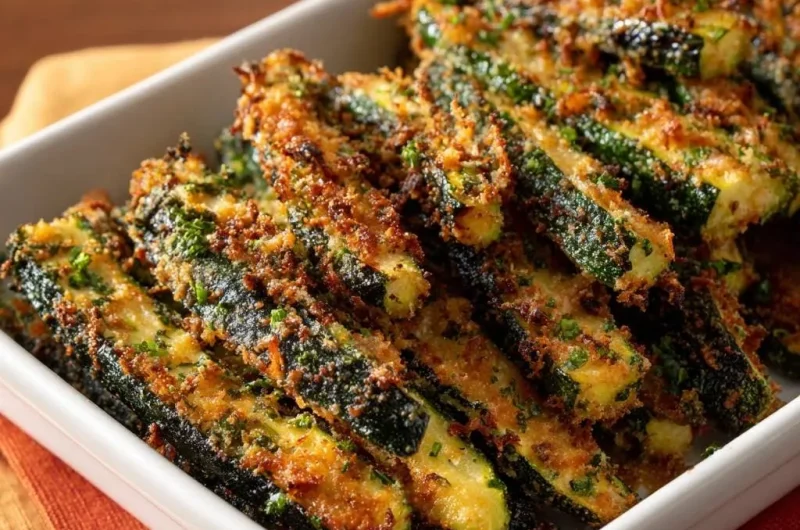 Crispy Parmesan Zucchini Fries
