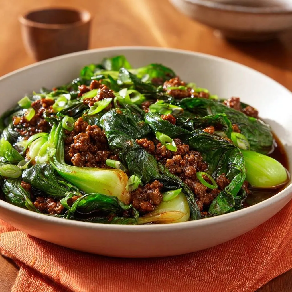 Ground Beef Bok Choy Stir-Fry: Crisp Greens Mastery - recipe image