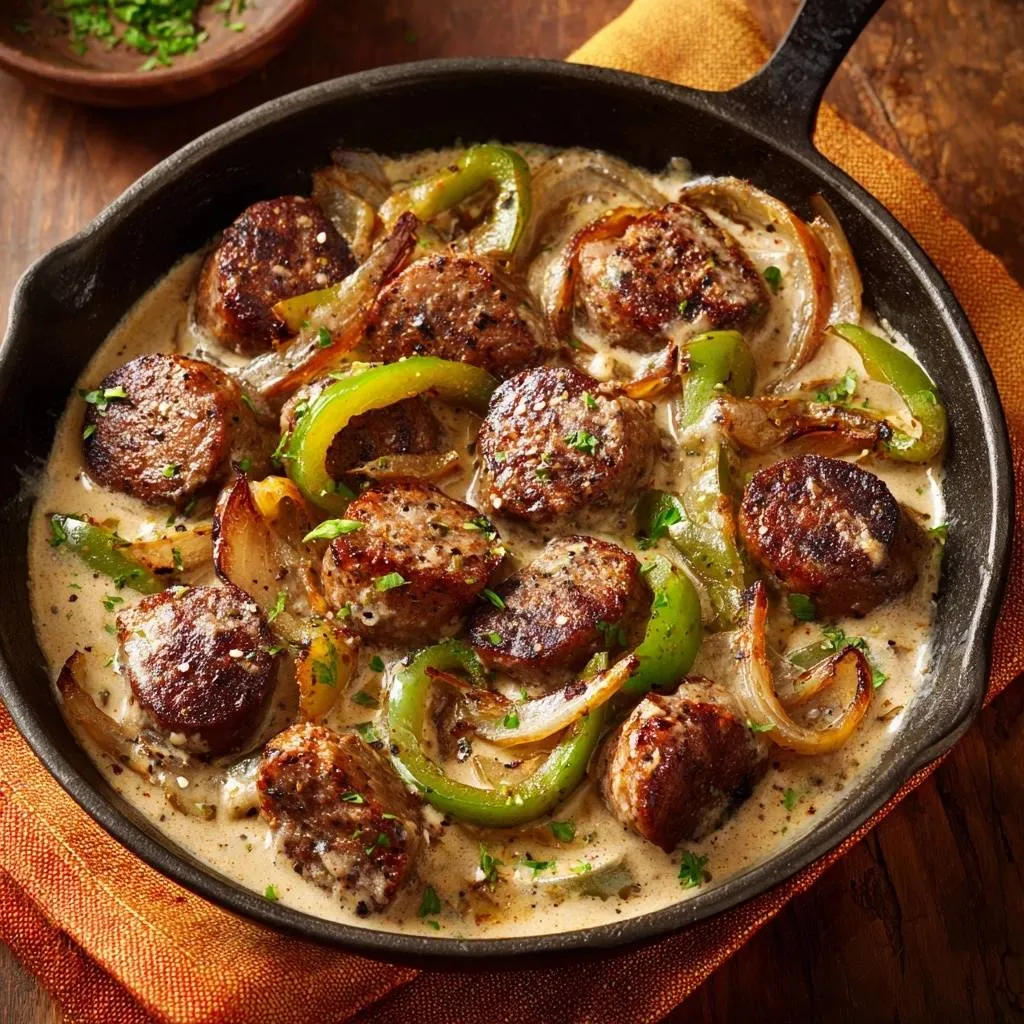 One-Pan Creamy Meatball Skillet: Juicy Results Every Time - recipe image