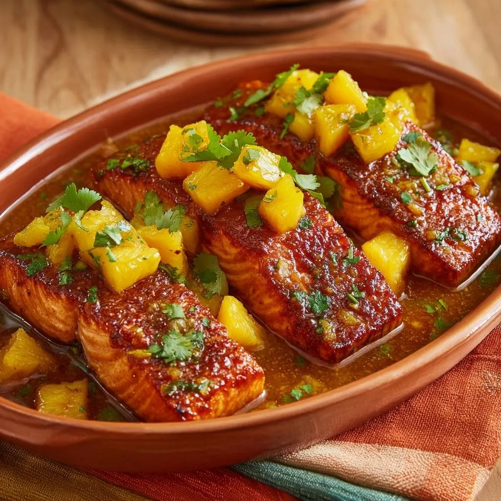 Pineapple Glazed Salmon: Juicy, Caramelized Perfection - recipe image