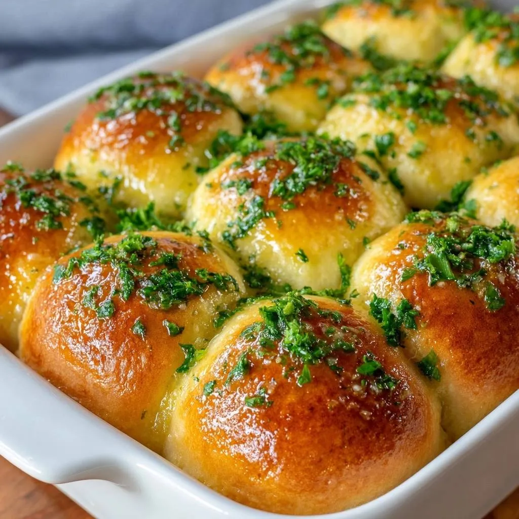 Pull-Apart Parsley Butter Rolls Recipe - recipe image