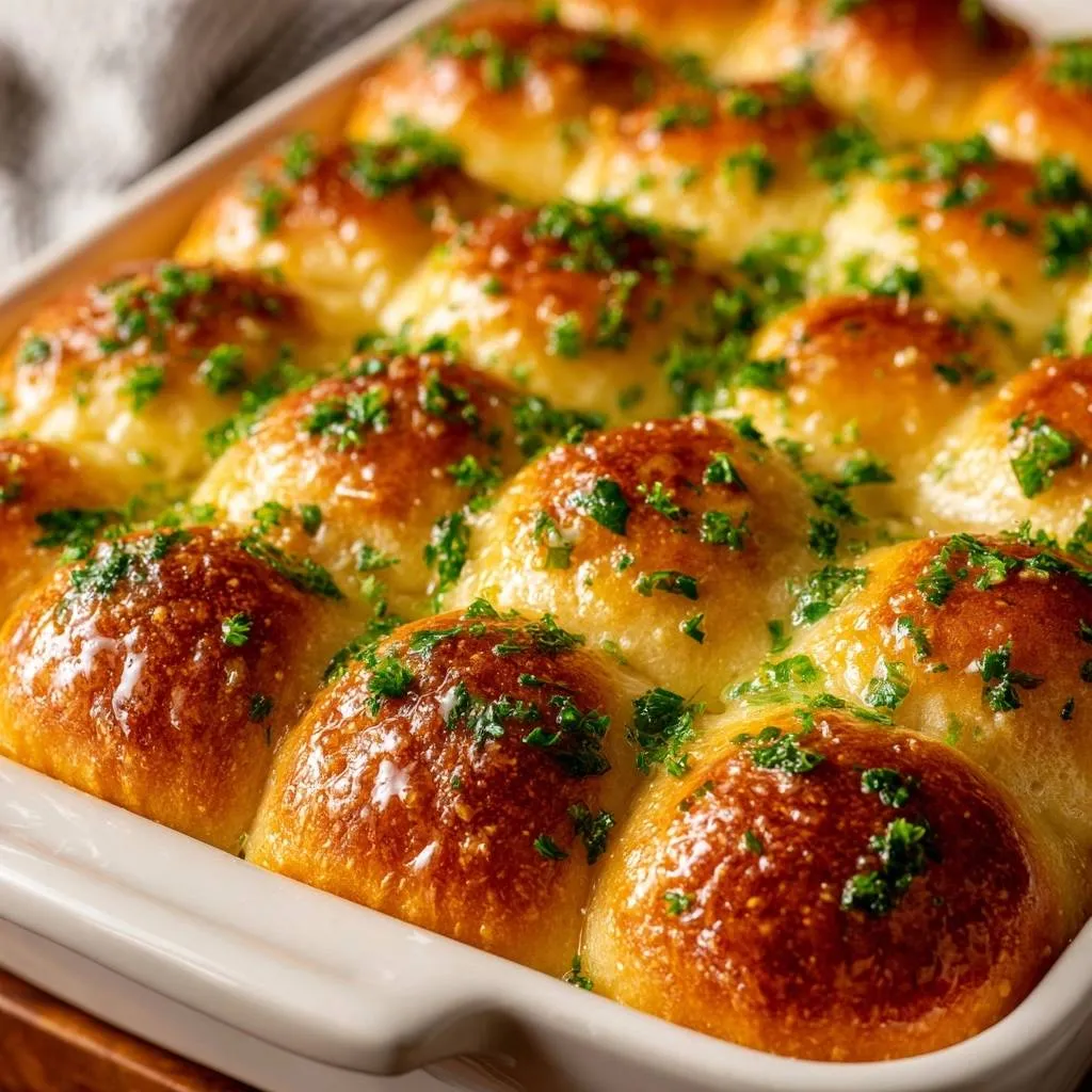 Pull-Apart Parsley Butter Rolls Recipe - recipe image