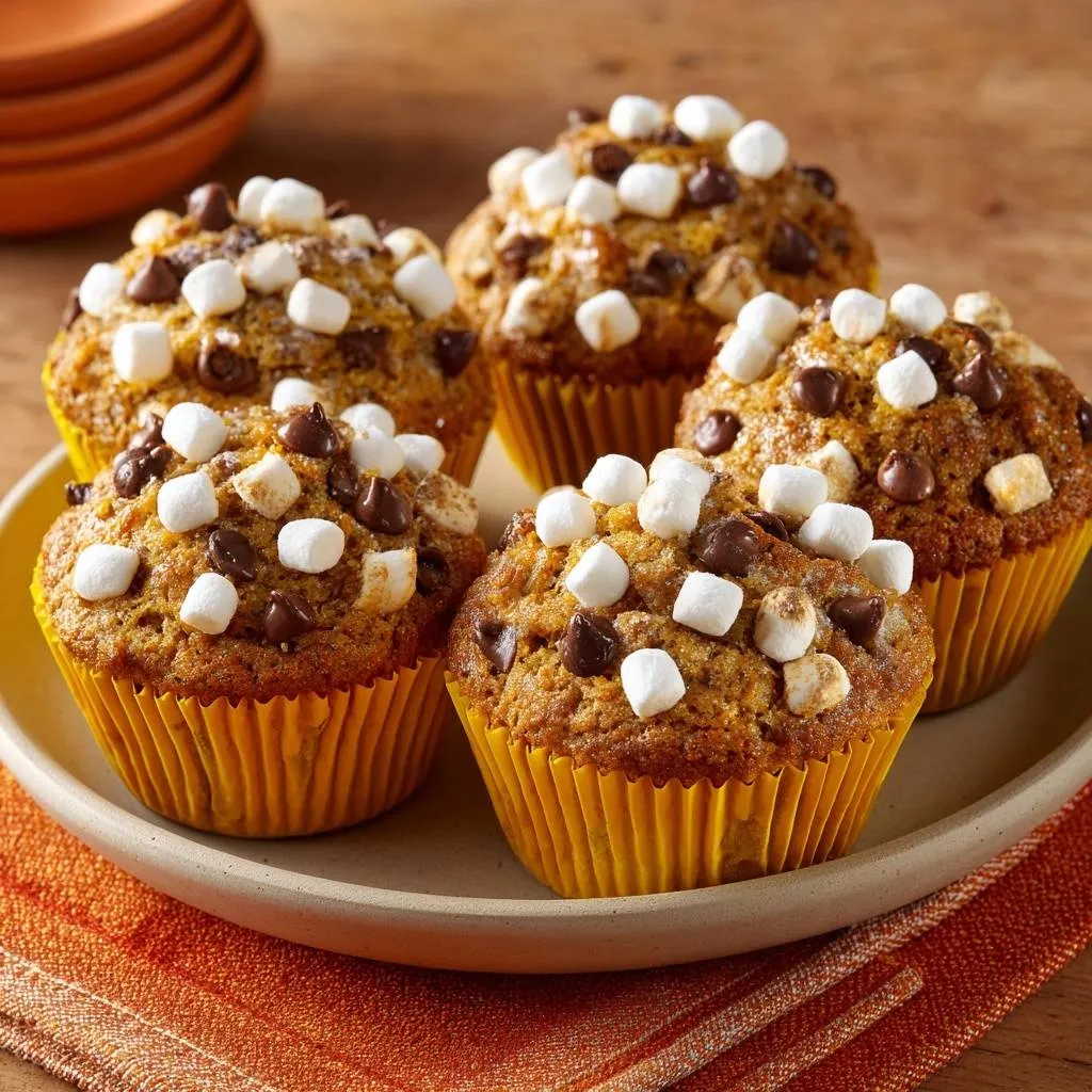 Pumpkin S’mores Muffins: Light and Gooey Perfection - recipe image