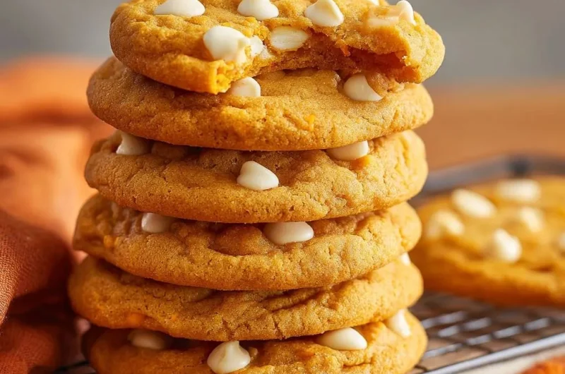 Pumpkin White Chocolate Chip Cookies