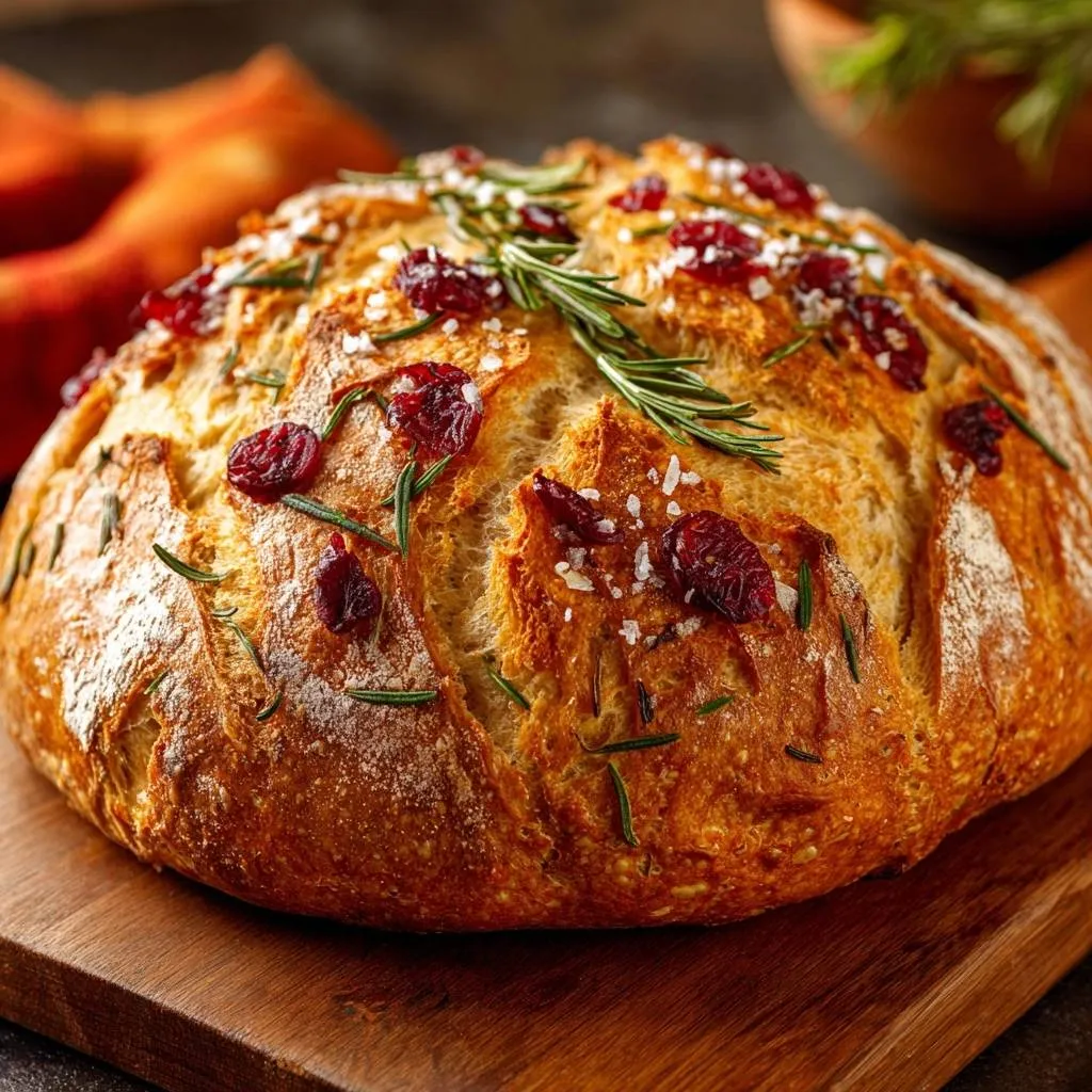 Rustic Cranberry Rosemary Bread - recipe image