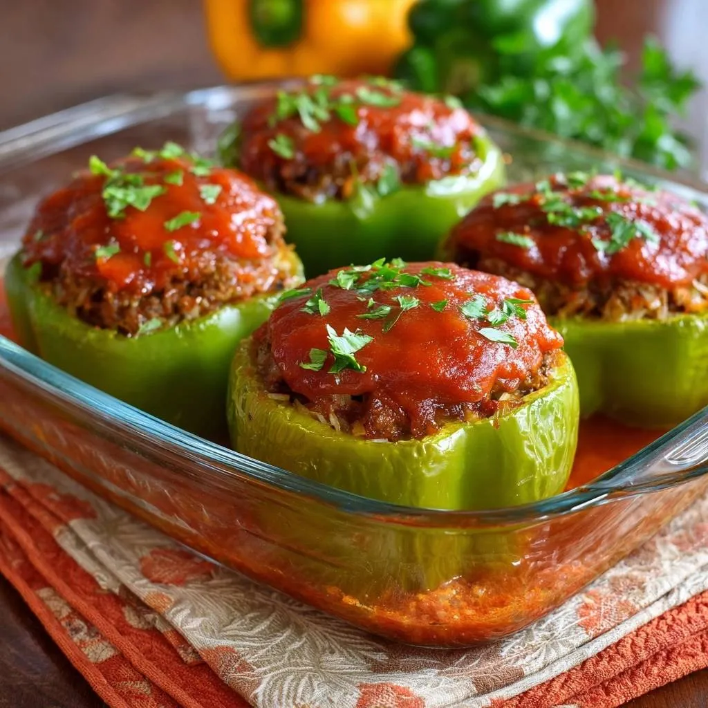 Stuffed Bell Peppers: Crisp Texture Mastery - recipe image
