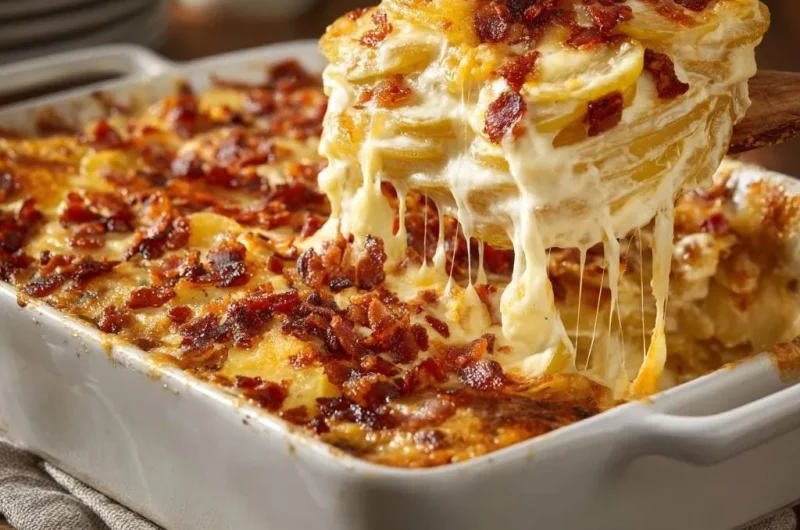 Bacon Cheddar Scalloped Potatoes