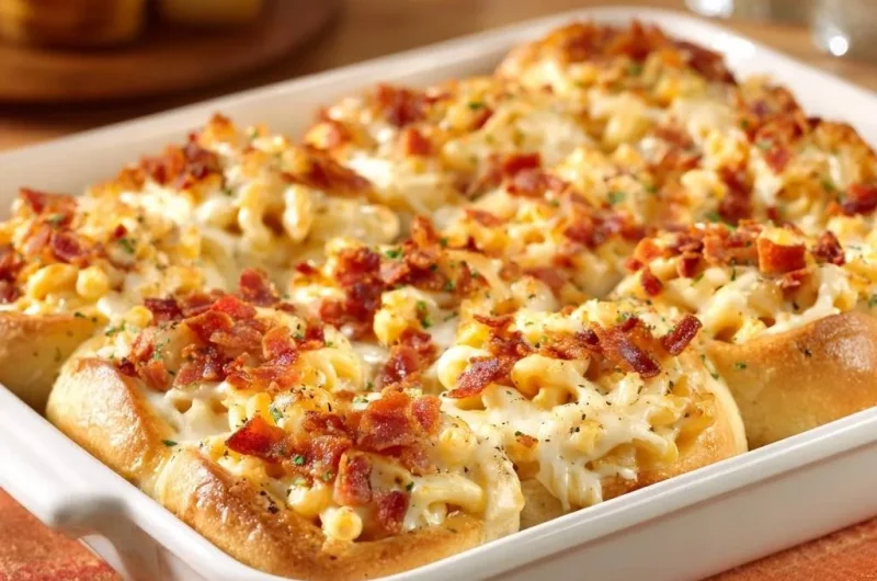 Bacon Mac and Cheese Pull-Apart Rolls