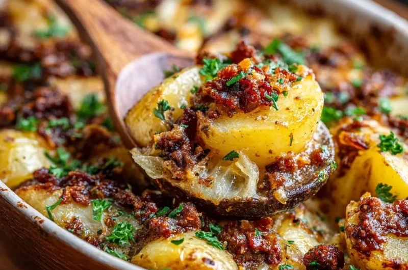 Bacon Onion Scalloped Potatoes