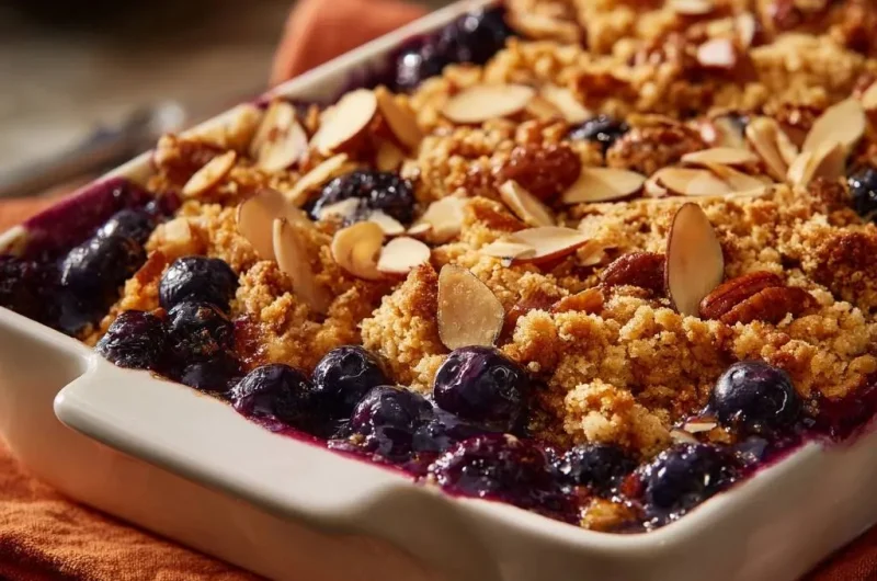 Blueberry Almond Pecan Crisp