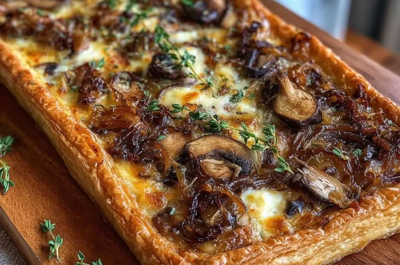 Caramelized Onion Mushroom Tart