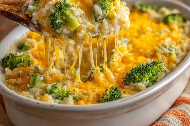 Cheesy Broccoli Rice Casserole