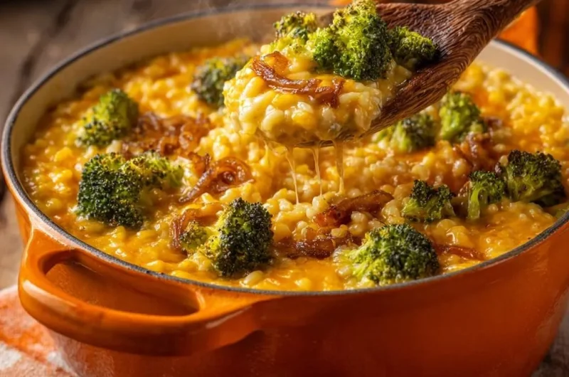 Cheesy Broccoli Risotto