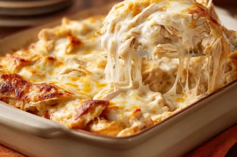 Cheesy Chicken Noodle Bake