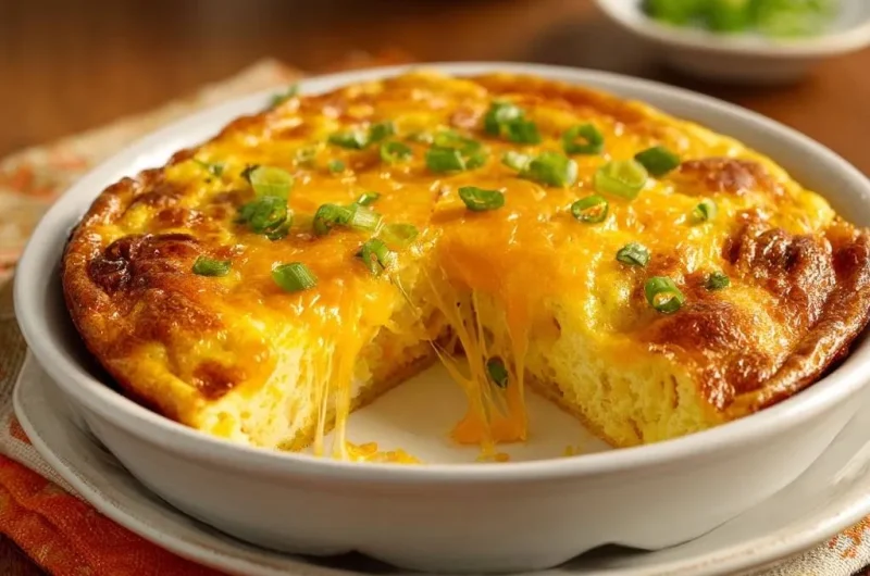 Cheesy Green Onion Frittata