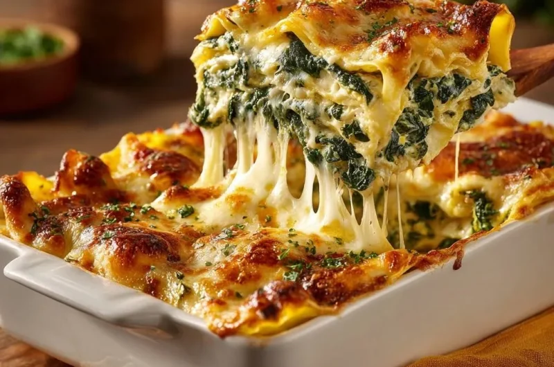 Cheesy Spinach Lasagna