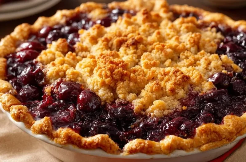 Cherry Crumble Pie