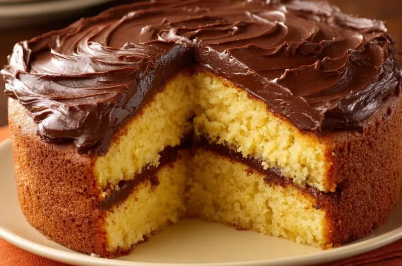 Chocolate Frosted Yellow Cake