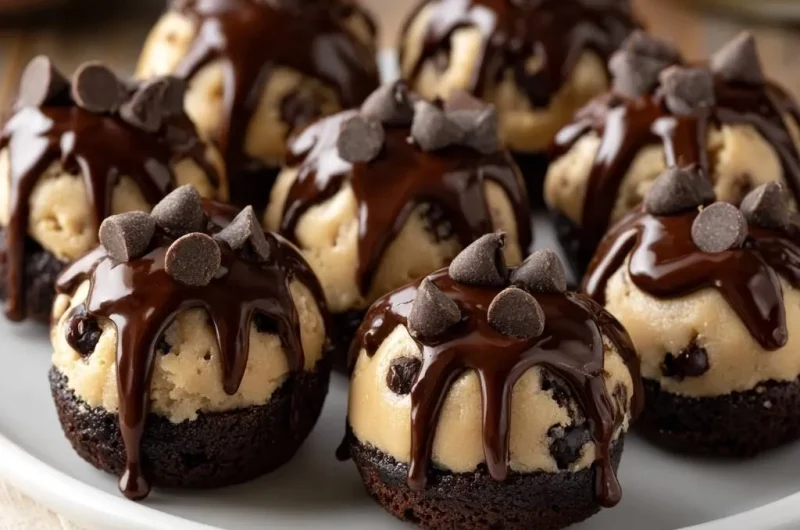 Chocolate Peanut Butter Brownie Bites