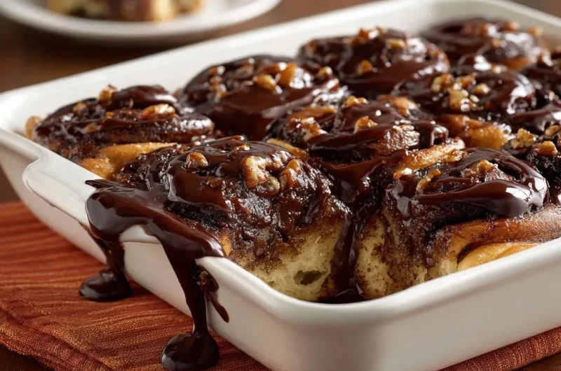 Chocolate Walnut Cinnamon Rolls