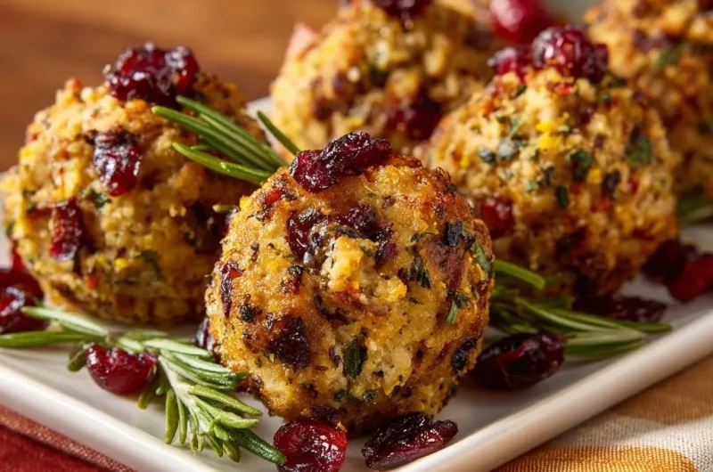 Cranberry Herb Stuffing Balls