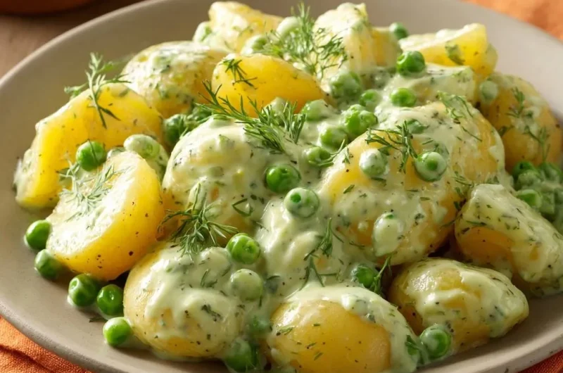 Creamy Dill Potato Pea Salad