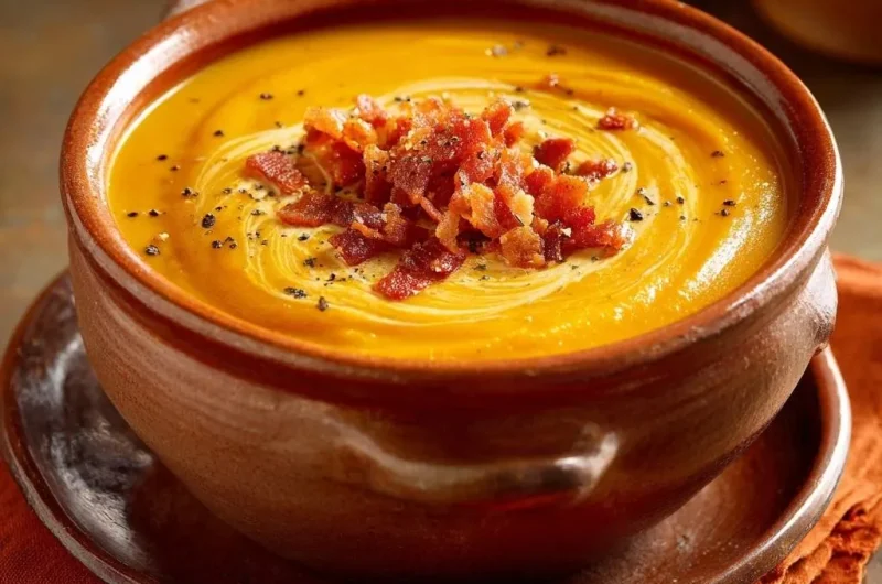 Creamy Pumpkin Bacon Soup