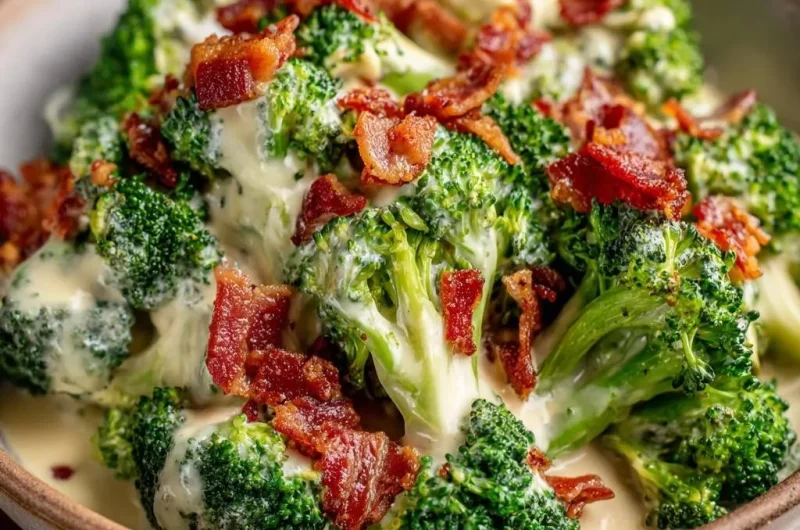 Crispy Bacon Cheesy Broccoli