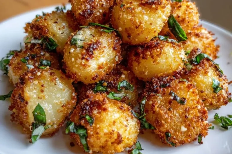 Crispy Garlic Herb Baby Potatoes