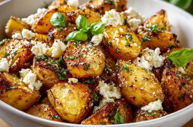 Crispy Paprika Feta Potatoes