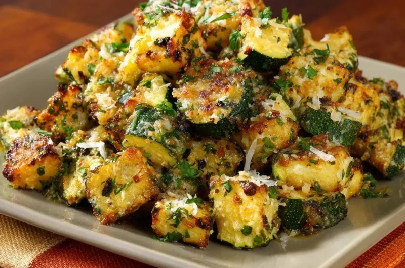 Crispy Parmesan Zucchini Bites