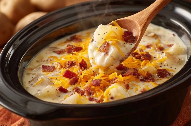 Crockpot Loaded Potato Soup