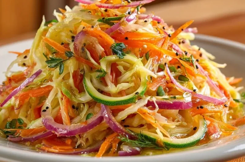 Crunchy Rainbow Veggie Slaw
