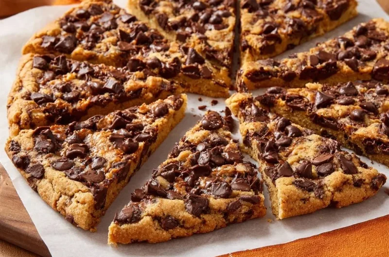 Giant Chocolate Chip Cookie Pizza