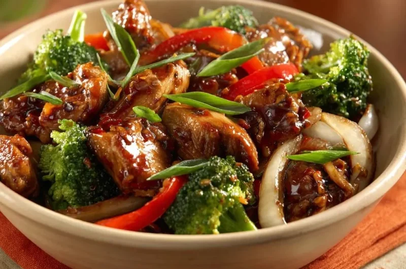 Glazed Chicken Broccoli Stir-Fry