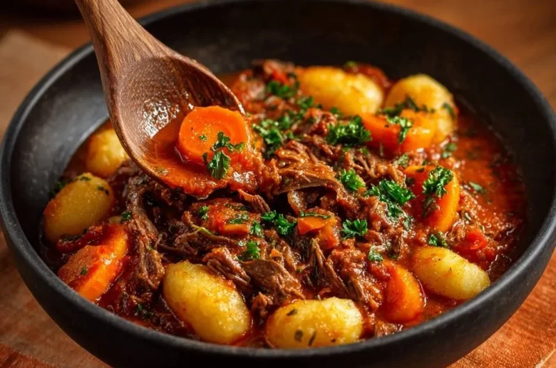 Hearty Beef Gnocchi Stew