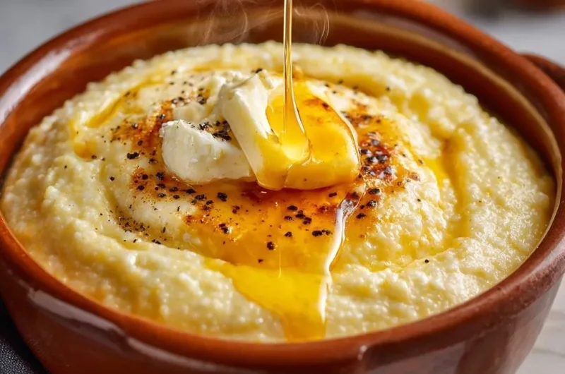 Honey Butter Feta Grits