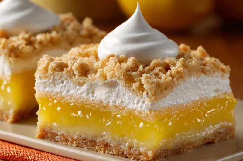 Lemon Meringue Crumb Bars