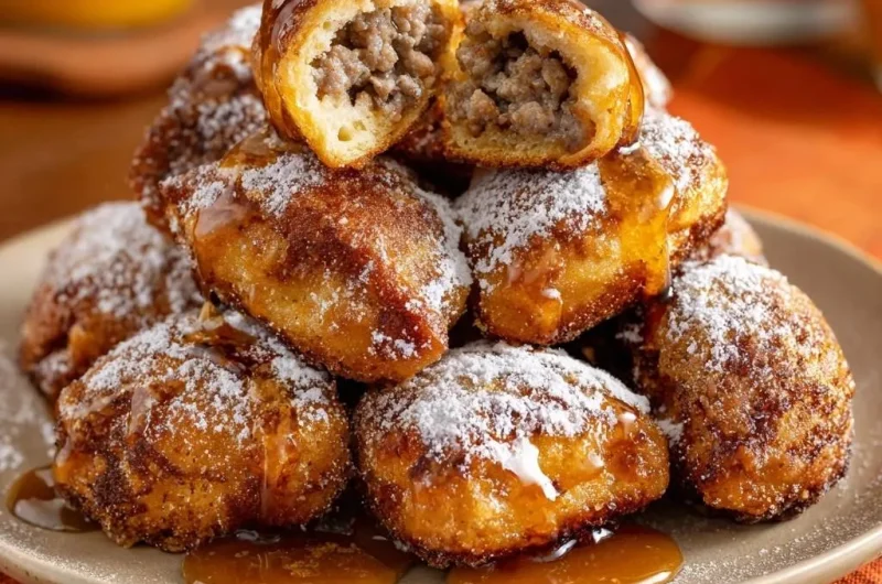 Maple Sausage Beignets